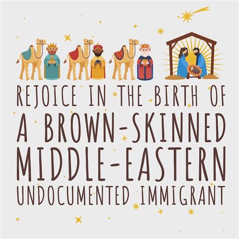 Rejoice In The Birth Of A Brown Skinned Middle Eastern T Shirt Rejoice