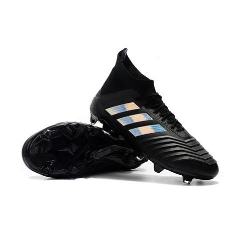 Nuevo Botas De Fútbol Adidas Predator 18 1 Fg Plata Negra Color