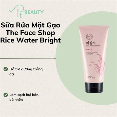 Sữa Rửa Mặt Gạo The Face Shop Rice Water Bright Shopee Việt Nam