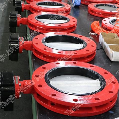 Short Type U Section Double Flanged Butterfly Valve U Type Butterfly Valve And Short Type