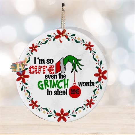 Grinch Ball Holder Decor, Funny The Grinch Ornament 2023 - Limotees