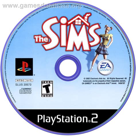 Sims Sony Playstation 2 Artwork Disc