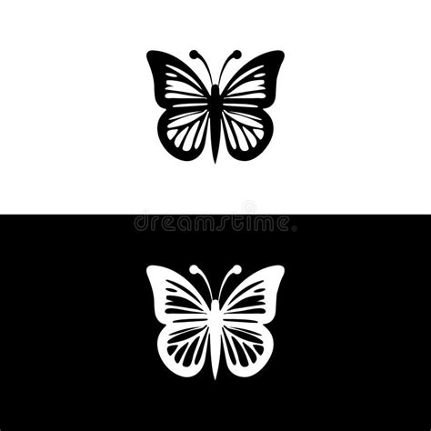 Big Butterfly Icon Butterfly Silhouette Icons Set Vector Illustrations