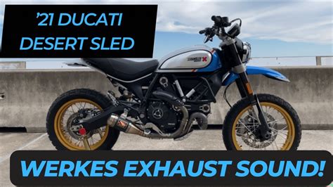 2021 Ducati Scrambler Desert Sled COMPETITION WERKES EXHUST Raw HIGH