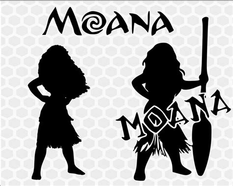 Disney Princess Moana Silhouette Svg