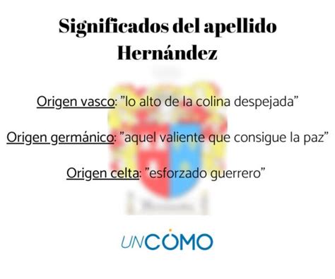 Significado Y Origen Del Apellido Hern Ndez Desc Brelo