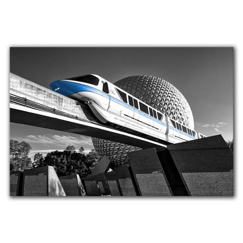 Disney Blue Monorail Picture Disney Home Decor Disneyworld - Etsy