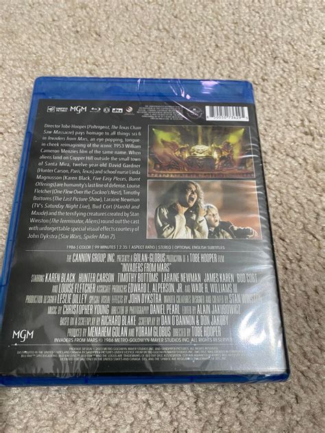 Invaders From Mars Blu Ray New Sealed Tobe Hooper Karen Black Fletcher