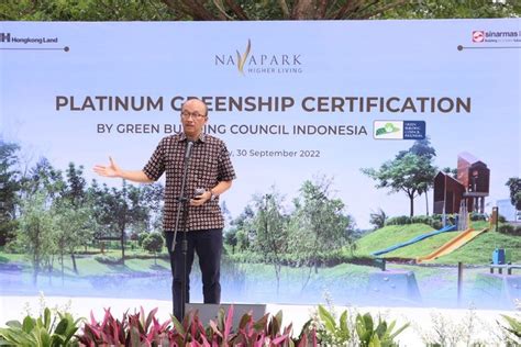 Foto Pertama Di Indonesia Navapark Bsd City Raih Sertifikasi