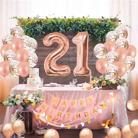 21st Birthday Decoration Ideas For Girls