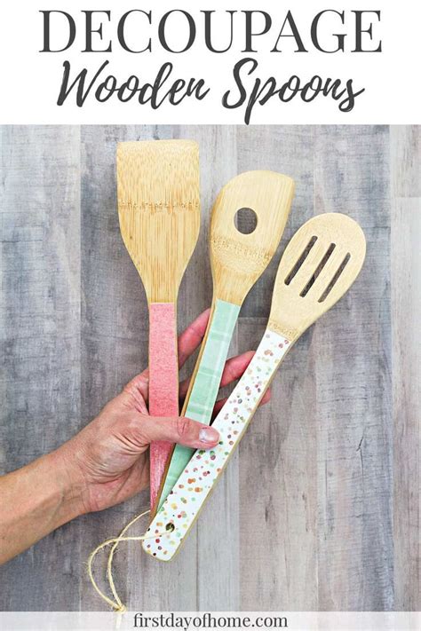 How To Decoupage Wooden Spoons In A Jiffy Easy Tutorial Wooden