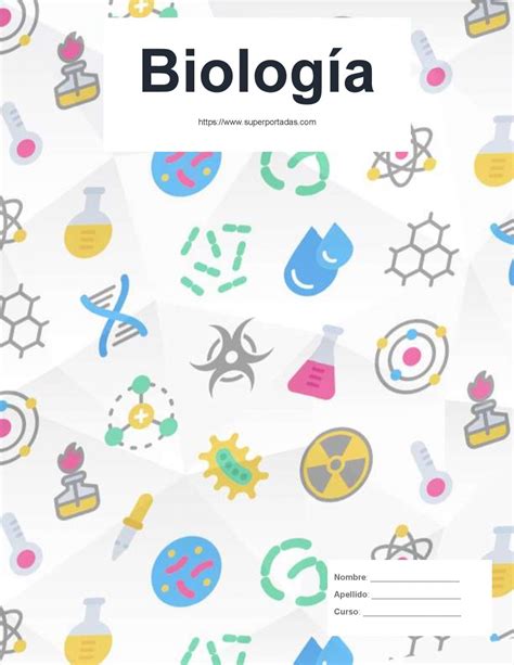 Portadas de biología 2025 Listas para imprimir PDF Descargar 100