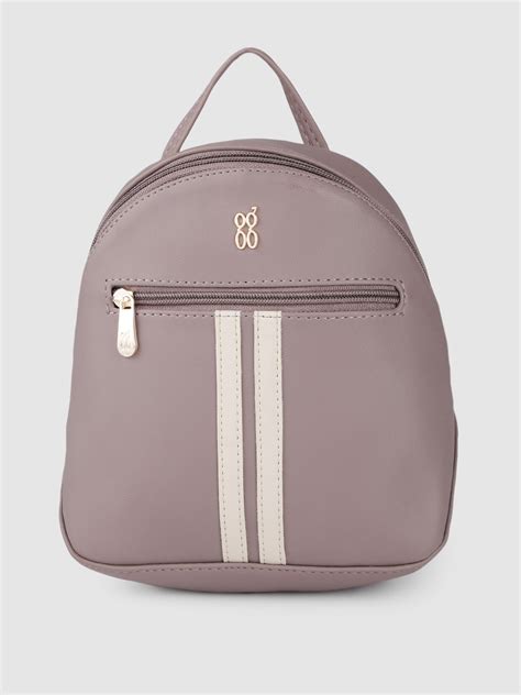 Buy Baggit Women Beige Solid Small Backpack Backpacks For Women