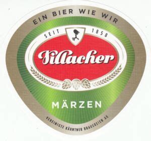 Drink Label Villacher M Rzen Brauerei Villach Austriacol At Beer