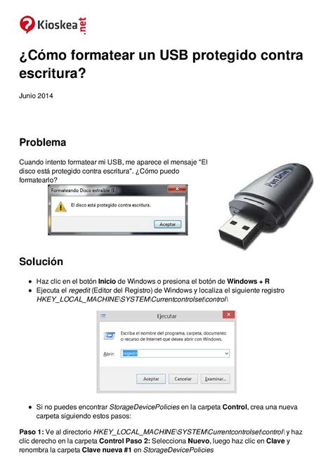 Calaméo Cómo formatear un usb protegido contra escritura