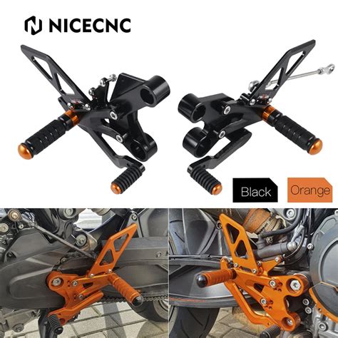 Cnc Motorcycle Adjustable Rearsets Footrest For Ktm Duke