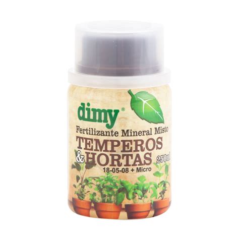 Fertilizante Dimy Temperos Hortas Para Jardim Ml Petz