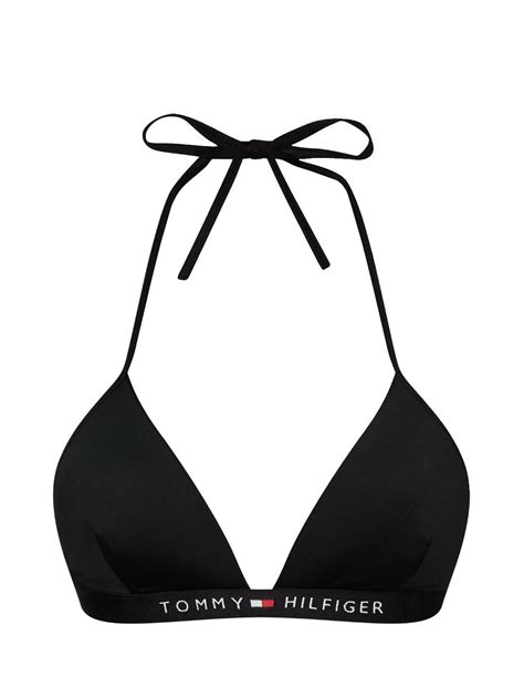 Haut De Bikini Noir Triangle Tommy Hilfiger Pallas Cuir