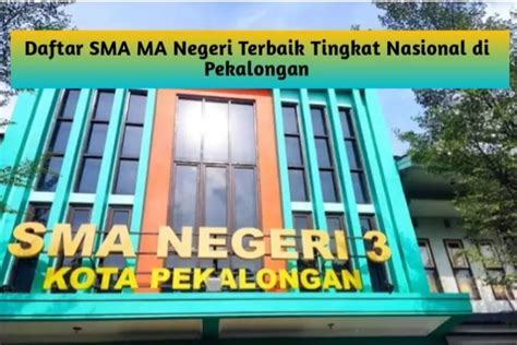 Nomor Bertengger Di Posisi Nasional Inilah Sma Dan Ma Terbaik