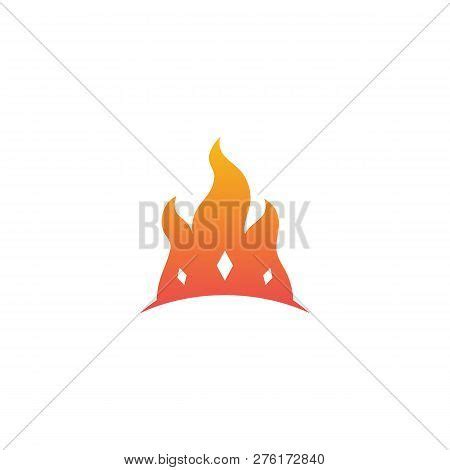 Fire Crown Logo Vector & Photo (Free Trial) | Bigstock