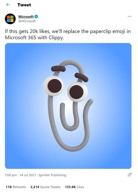 The Microsoft Paperclip Returns Clippy To Come Back To Microsoft 365