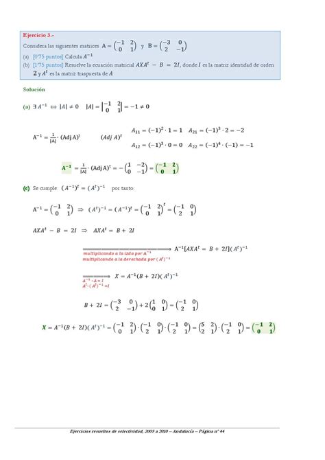 Ejercicios Resueltos De Selectividad En Andalucía Matemáticas Ii By Julián Moreno Issuu