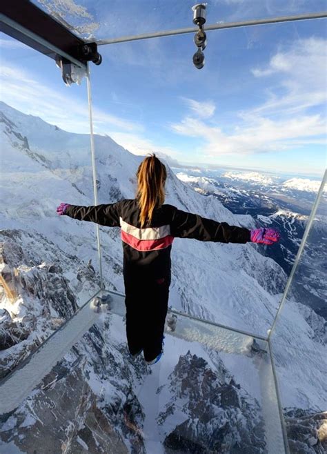 Pretty Architecture - Aiguille Du Midi Skywalk It’s called a “Skywalk”,...