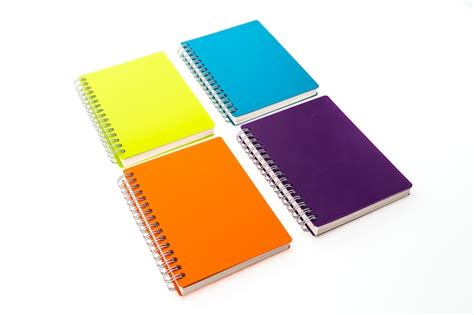 Free Photo Four Notebooks