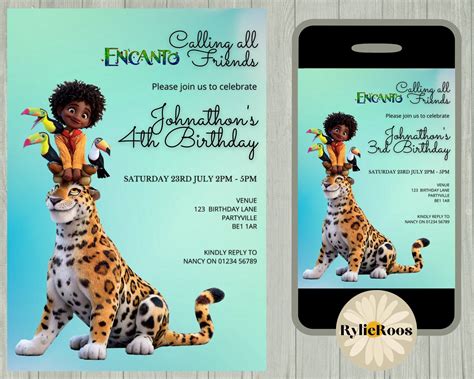 Encanto Birthday Invitation Antonio Editable Invite Encanto Etsy Uk In 2022 Birthday