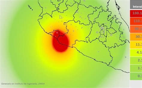 Intensidad M Xima Del Sismo Se Percibi En Michoac N Y Colima Unam