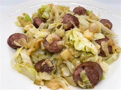 Fried Cabbage & Sausage – Catherine's Plates