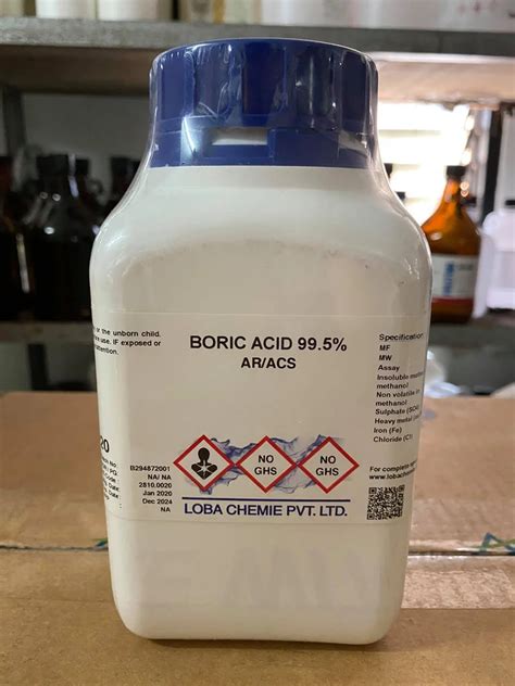 Boric Acid Ar Grade Loba India