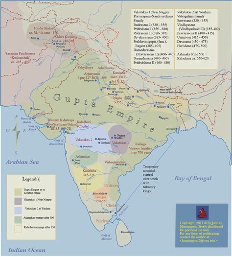 Map of India with Major Cities and Rivers