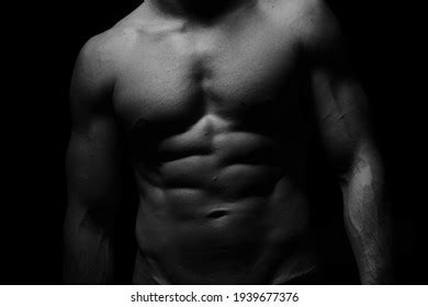 Naked Chest Muscular Men Studio Stock Photo Shutterstock