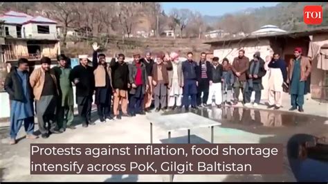 Protests Against Inflation Food Shortage Intensify Across PoK Gilgit