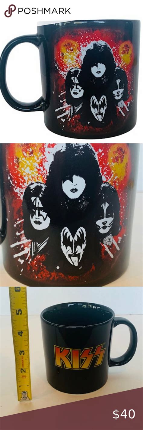 Kiss Army Coffee Mug Cup Paul Stanley Gene Simmons Ace Frehley Peter