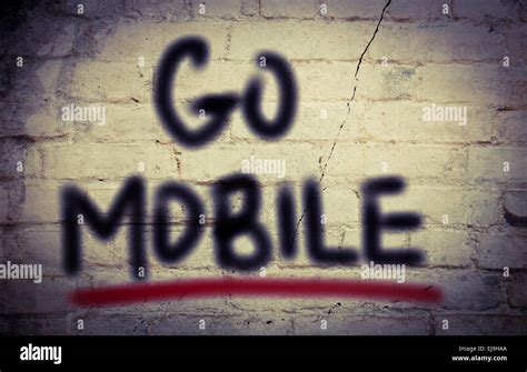 Go Mobile Concept Stock Photo Alamy