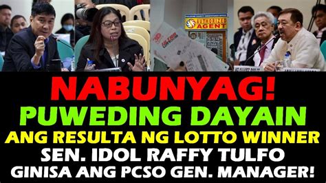 Pcso Senate Hearing Fake Lotto Winner Lumantad Raffy Tulfo In Action