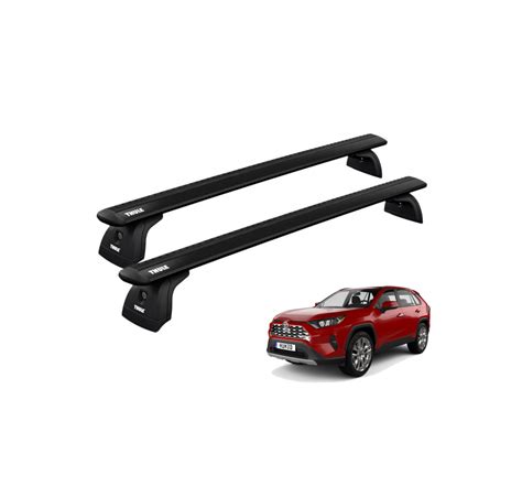 Thule Evo Black Wingbars Roof Rack Bars Toyota Rav Onwards