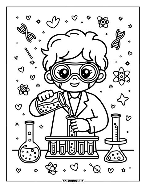 Desenho De Ciências Para Colorir - 110+ Desenhos de ciências para colorir para crianças e adultos (Grátis)