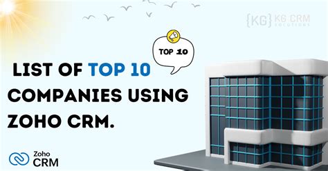 List Of Top 10 Companies Using Zoho CRM Zoho Partner In India