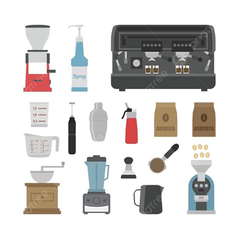 Barista Tool Robusta Equipment Cafe Vector, Robusta, Equipment, Cafe ...