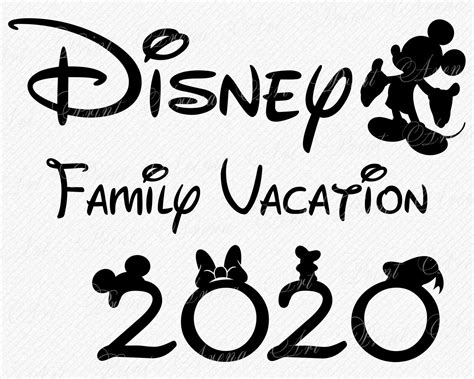 Disney Family Vacation 2020 SVG DXF PNG | Etsy