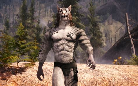 Muscular Khajiit Textures And Skeleton At Skyrim Special Edition Nexus