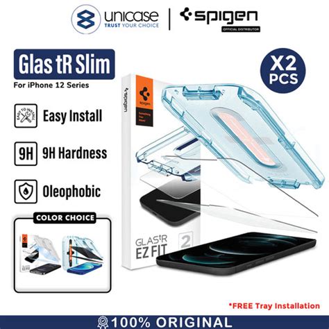 Promo Tempered Glass IPhone 12 Pro Max Mini Spigen Glas TR EZ Fit