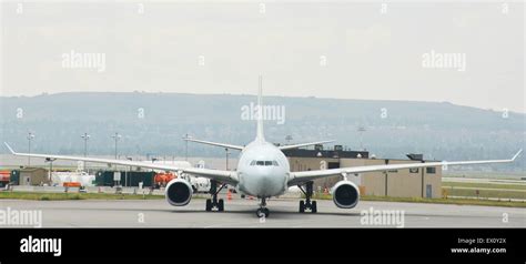 Airplane Front View Stock Photo - Alamy