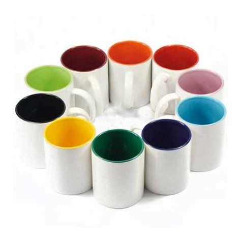 Taza Fondo Y Asa De Color Con Capacidad De 11 Oz