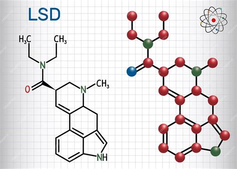 Premium Vector Lysergic Acid Diethylamide Lsd Structural Chemical