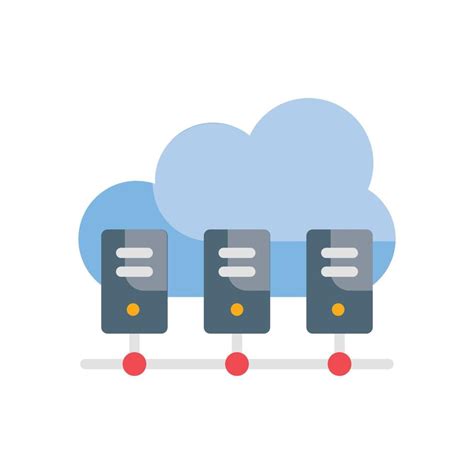 Cloud Data Center Vector Flat Icon Cloud Computing Symbol Eps 10 File 16877833 Vector Art At