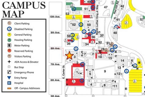 Idaho State University Campus Map - Printable Map